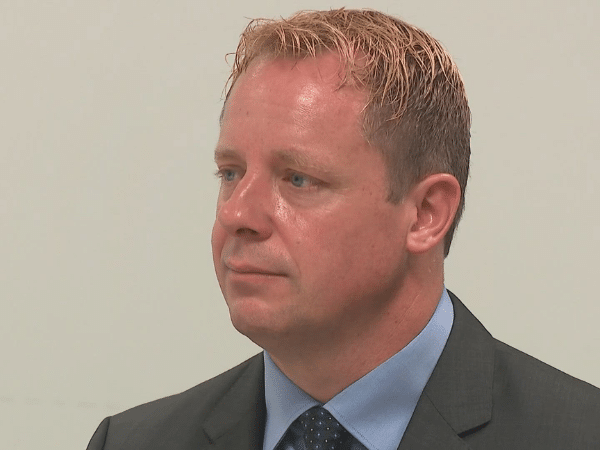 Dr. David J. Wenzke, an Ohio gastroenterologist accused of multiple instances of sexual misconduct involving patients and a coworker, pictured during his state medical board hearing.