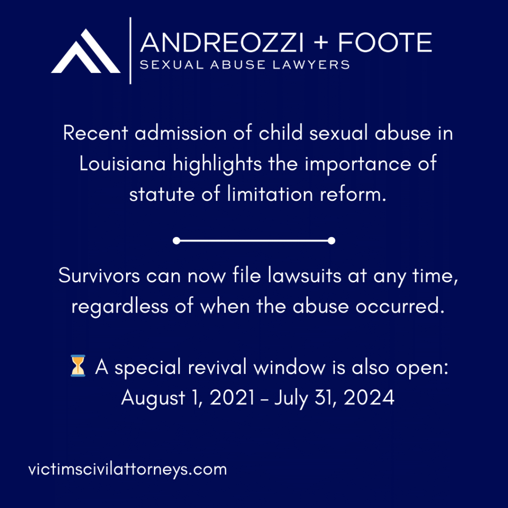 Andreozzi + Foote stands with survivors