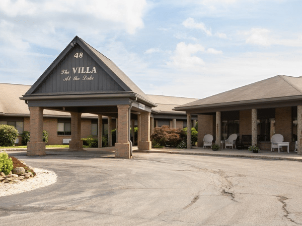 Exterior of Villa at the Lake, a retirement and assisted living facility in Conneaut, Ohio, the site of a former caregiver’s alleged sex crimes against residents.