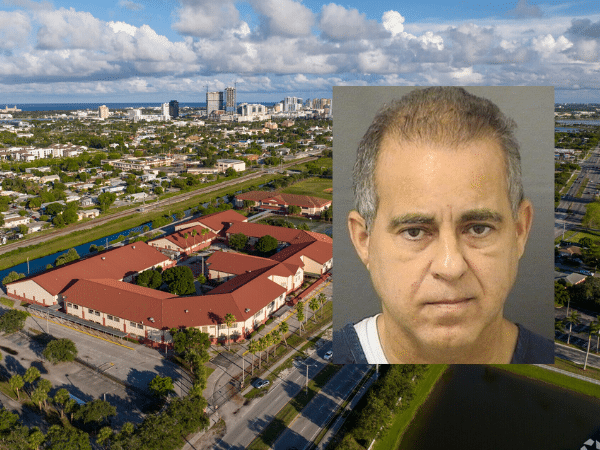 Background image of Roosevelt Middle School. Former teacher Dr. Miguel Benavente, who worked at the school, is accused of sexually abusing students during his time in the district.