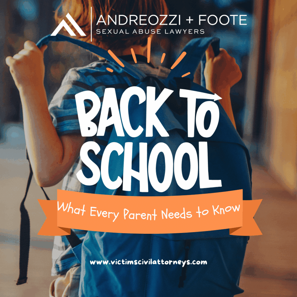 An Andreozzi + Foote graphic of a child carrying a bag