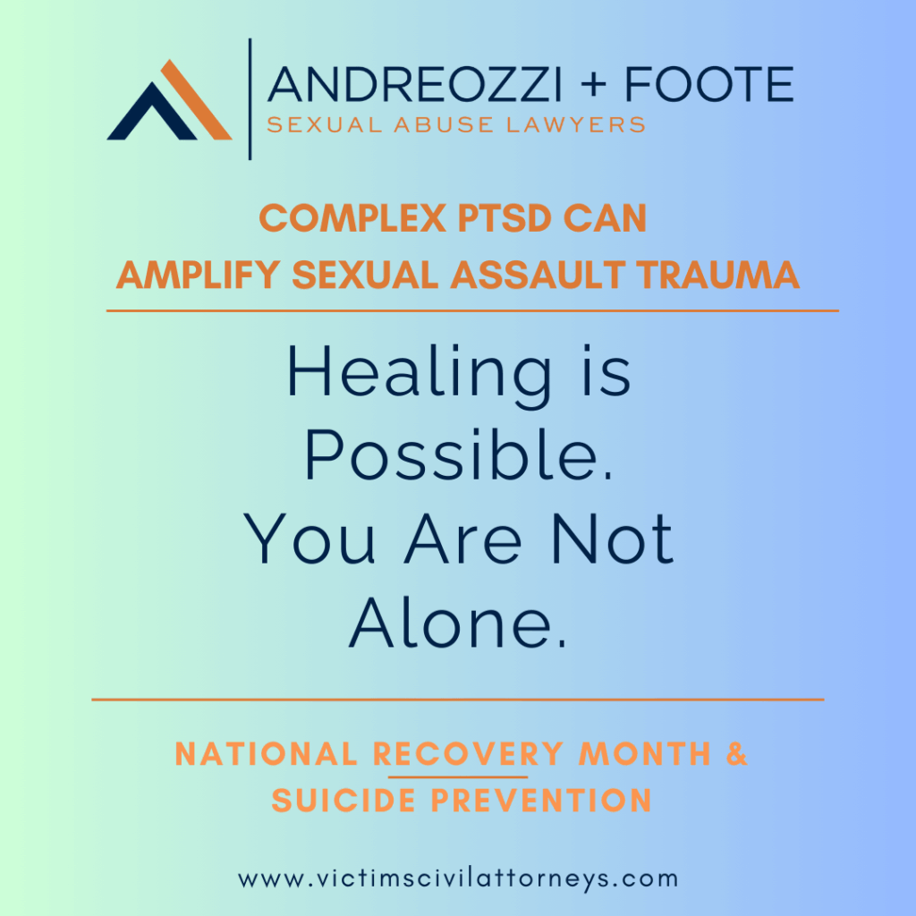 a graphic that says Healing is Possible. You Are Not Alone.