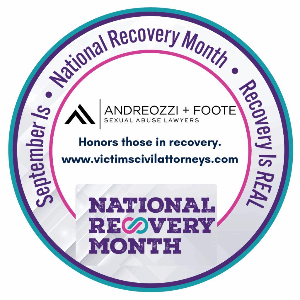 a graphic showing September as national recovery month