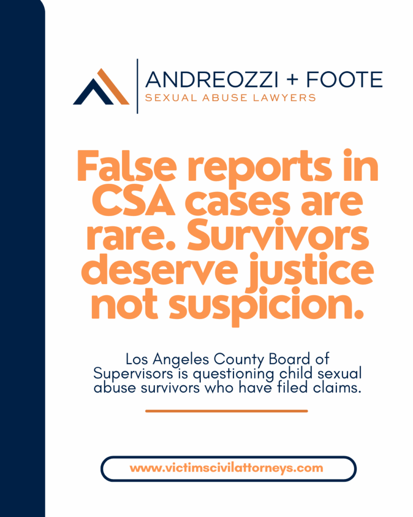 Poster about CSA deserving justice, not suspicion