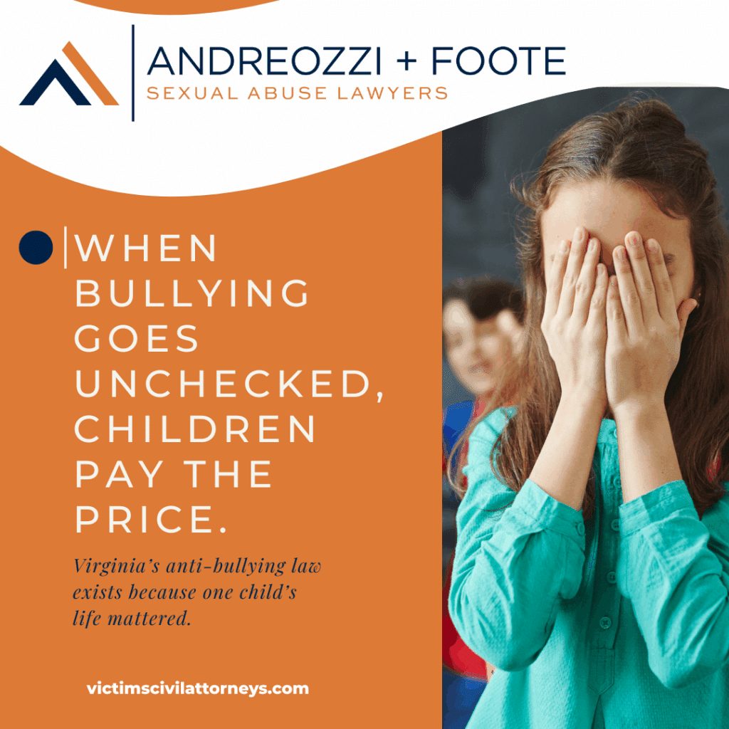 Graphic highlighting the impact of unchecked bullying