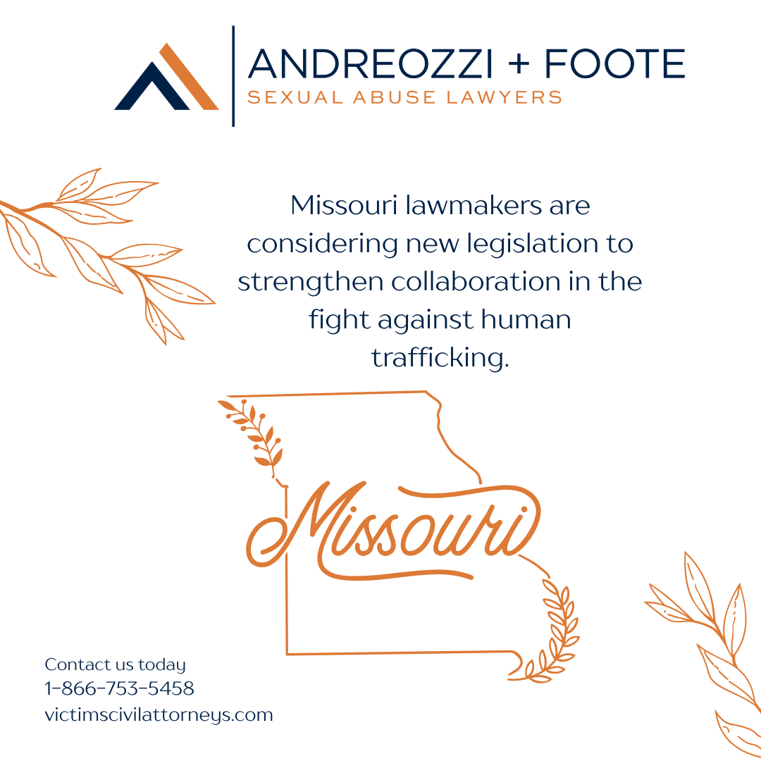Graphic about Missouri lawmakers strengthening laws against human trafficking