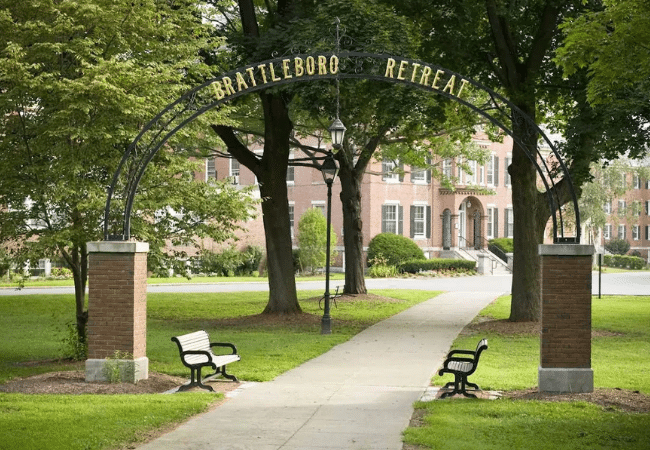 Brattleboro Retreat, a psychiatric hospital in Brattleboro, Vermont. A former employee of the facility, Sidney Rivers, Jr., was recently arrested on sexual assault charges.