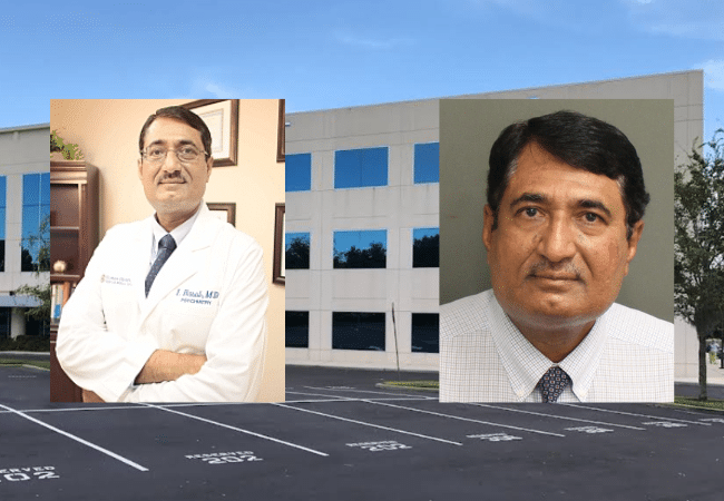 Dr. Iftikhar Rasul, Orlando psychiatrist, pictured in front of his office building, Serene Behavioral Health Services.