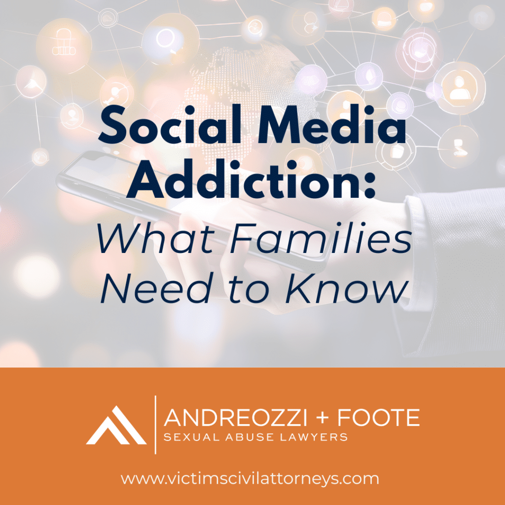 Social media addiction graphic