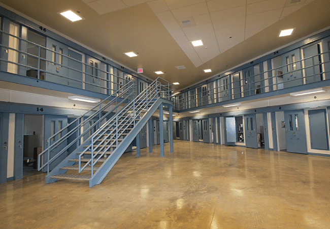 Interior of the State Correctional Institution at Cambridge Springs in Pennsylvania.