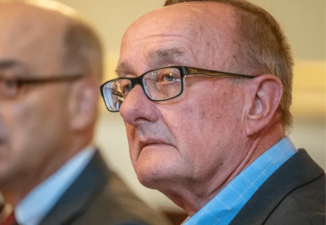 Father Kevin Fisette pleaded not guilty first-degree sexual assault.