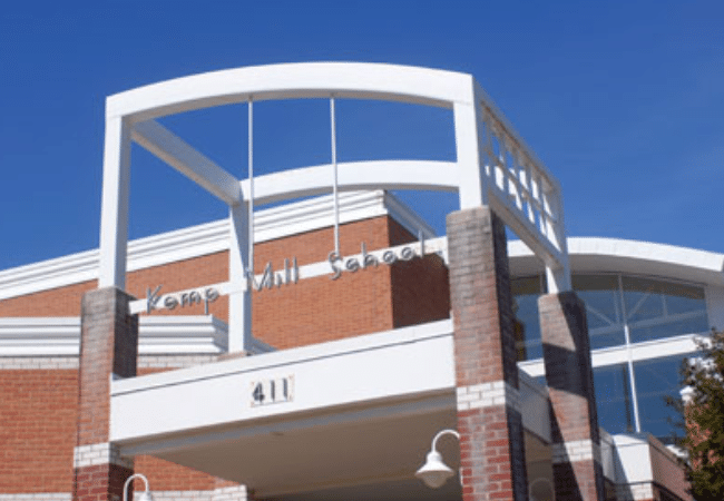 Kemp Mill Elementary School in Silver Spring, Maryland, where Daniel Picca formerly worked as a teacher.